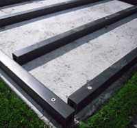 Lambourdes composites sur dalle béton